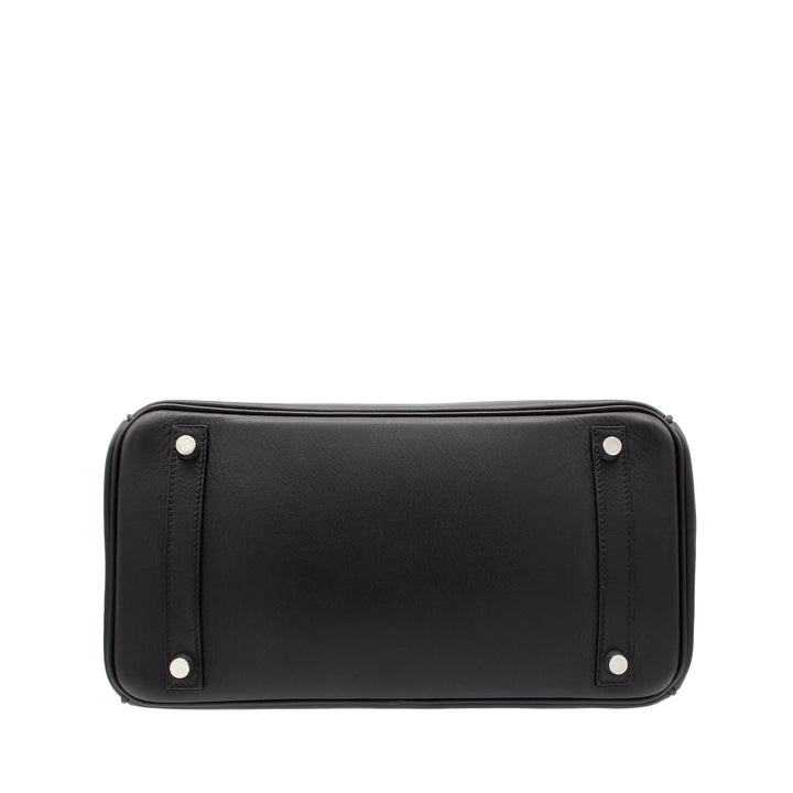 HERMES エルメス バーキン30 ブラック ヴォーガリバー シルバー金具 J刻印