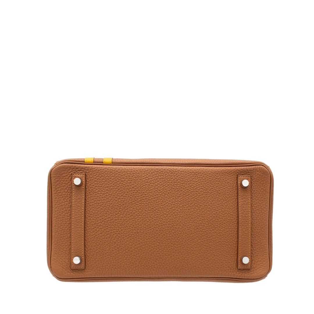 HERMES エルメス バーキン30 オーフィサー ゴールド/ジョーヌアンブル トゴ/スイフト シルバー金具 C刻印 - GINZA CELIA