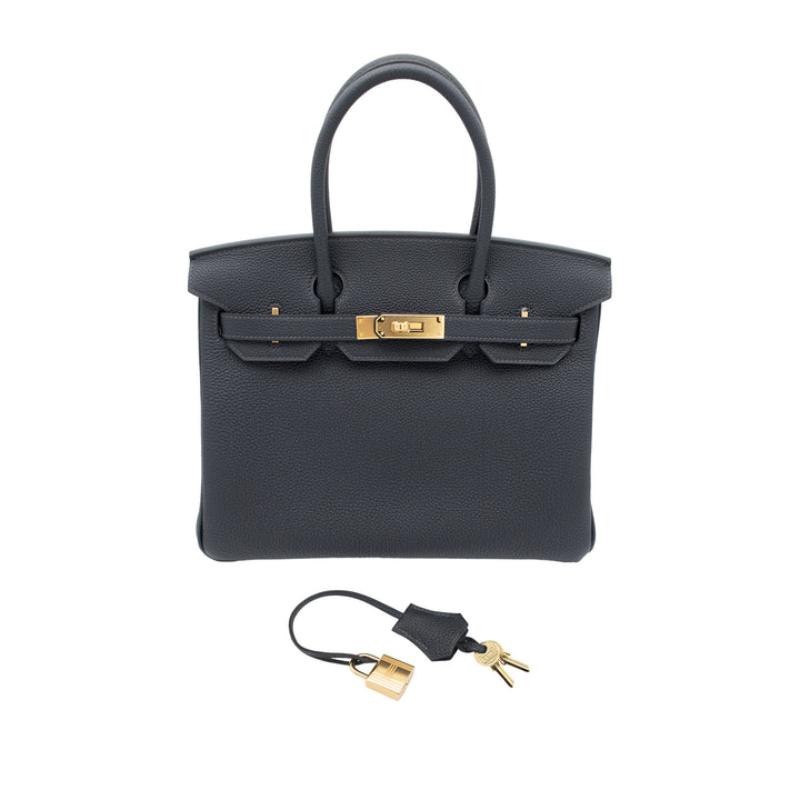HERMÈS Birkin 30 Caban Togo Gold Hardware (GHW) Stamp G