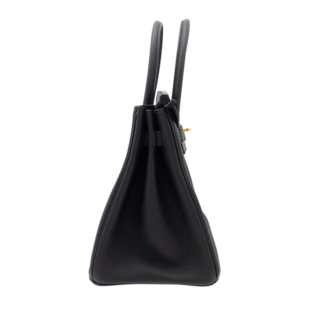 HERMES エルメス バーキン30 3 EN 1 ブラック/エクリュ トゴ/スイフト/トワル ゴールド金具 U刻印 - GINZA CELIA