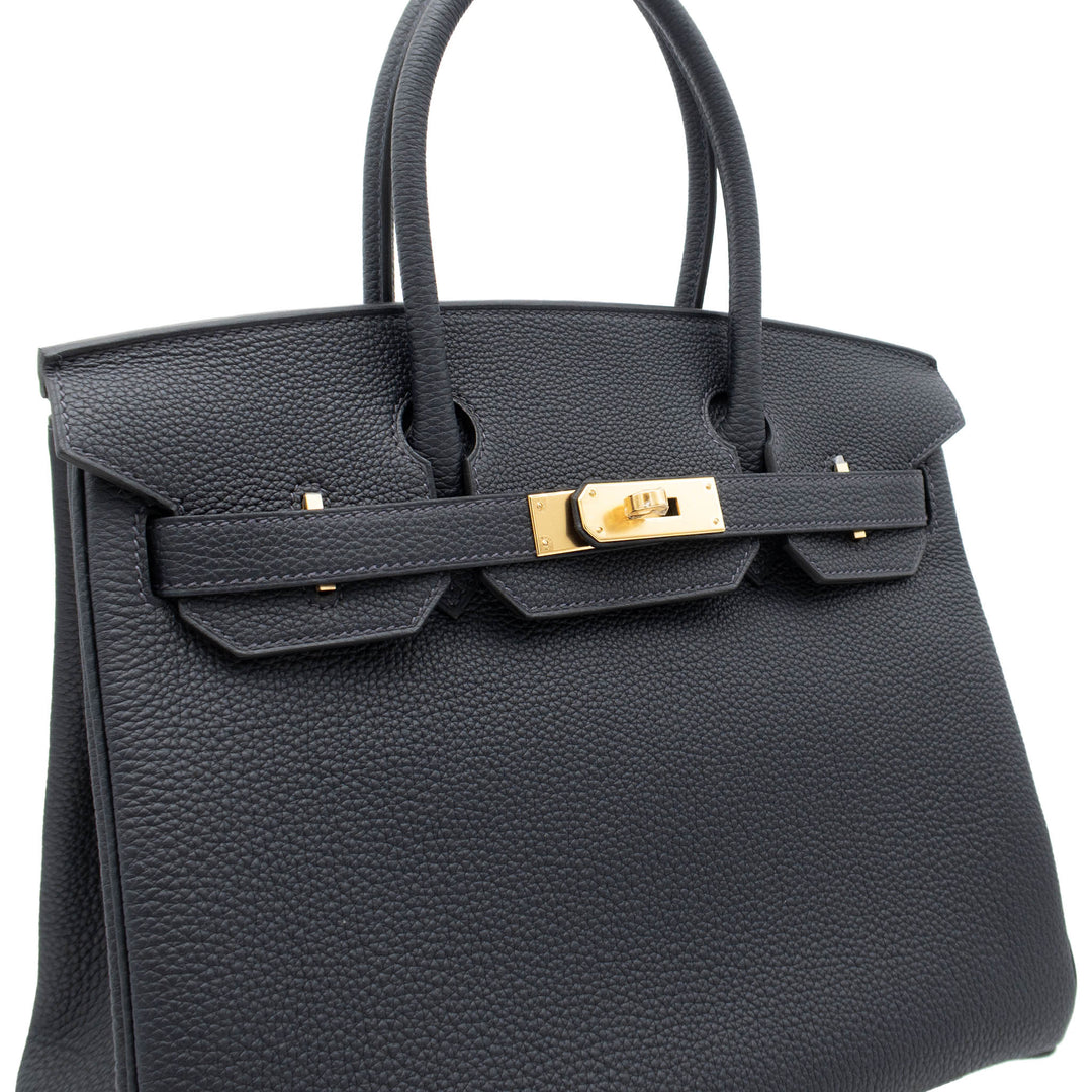 HERMÈS Birkin 30 Caban Togo Gold Hardware (GHW) Stamp G