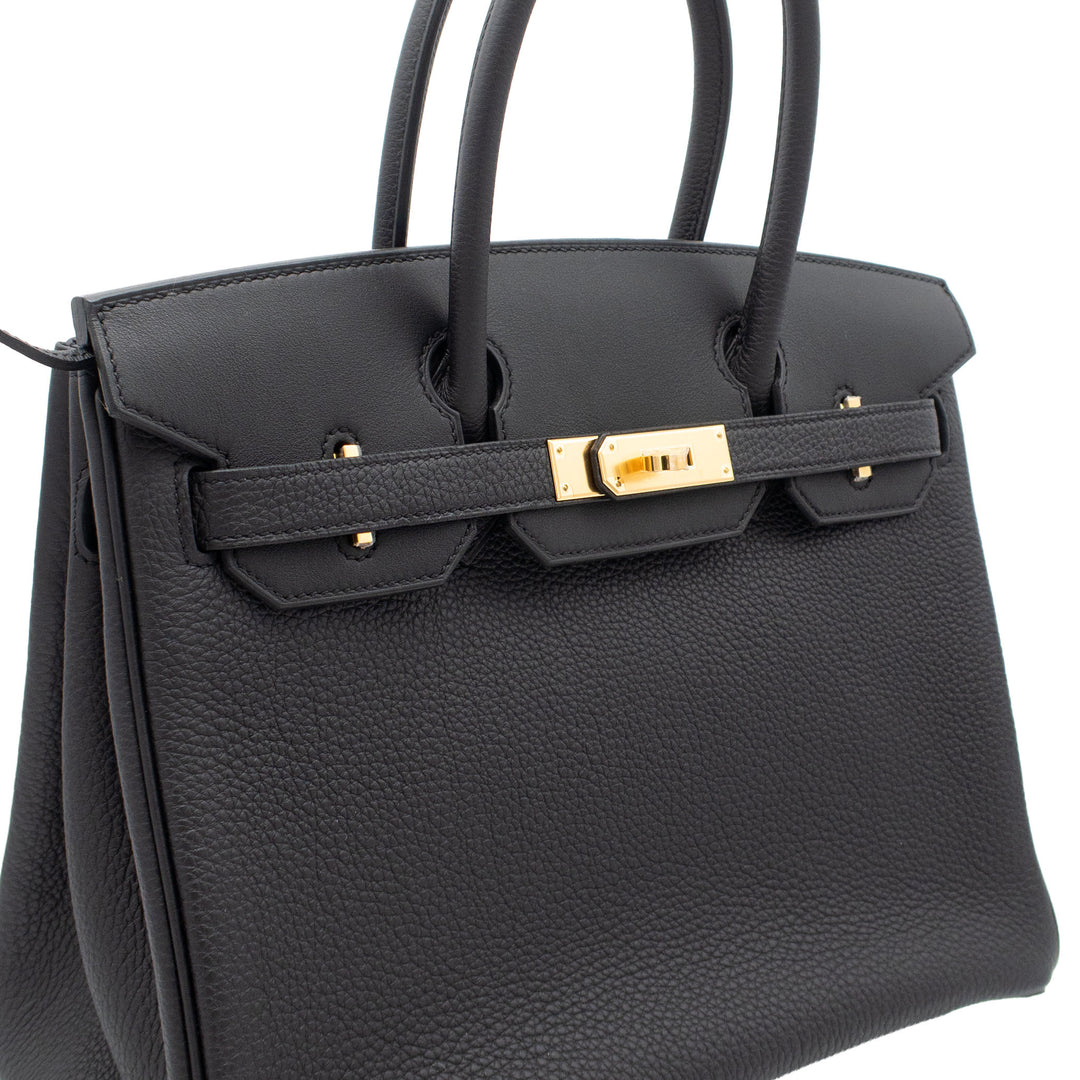 HERMES エルメス バーキン30 3 EN 1 ブラック/エクリュ トゴ/スイフト/トワル ゴールド金具 U刻印 - GINZA CELIA