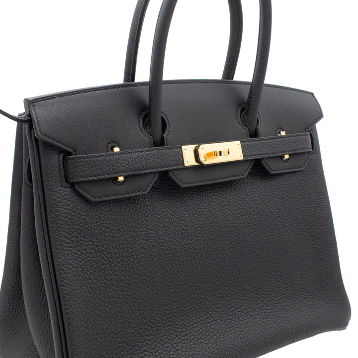 HERMES エルメス バーキン30 3 EN 1 ブラック/エクリュ トゴ/スイフト/トワル ゴールド金具 U刻印 - GINZA CELIA