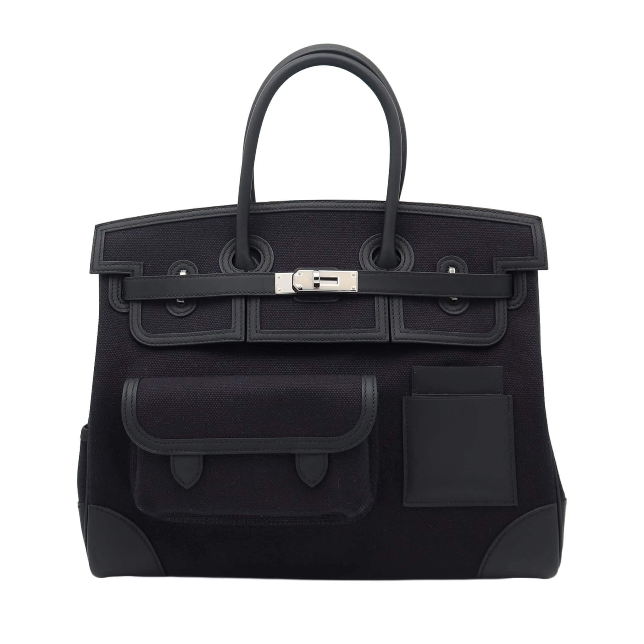 HERMES エルメス バーキン 35 カーゴ ブラック トワルアッシュ