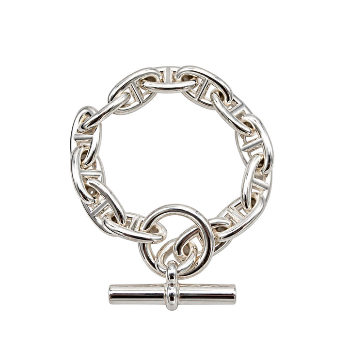 HERMÈS 愛馬仕 Chaine d'Ancre 手鍊 GM 13鏈節 銀色