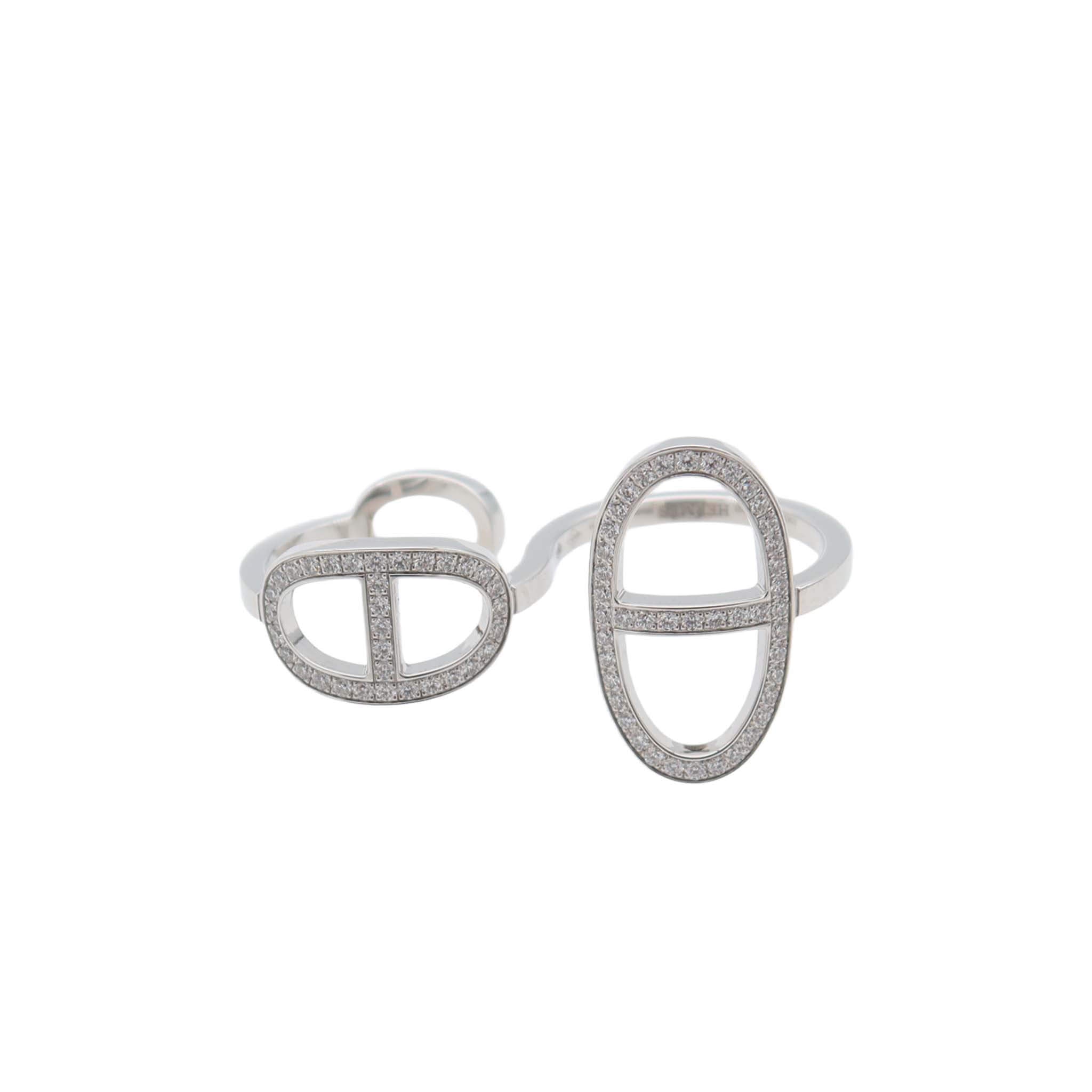 HERMES エルメス リング シェーヌダンクル コントゥール ダブル