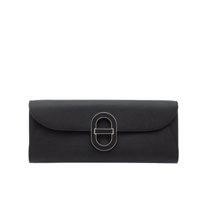 HERMES エルメス シェーヌダンクル マイヨン トゥーゴー ブラック エプソン シルバー金具 B刻印 - GINZA CELIA