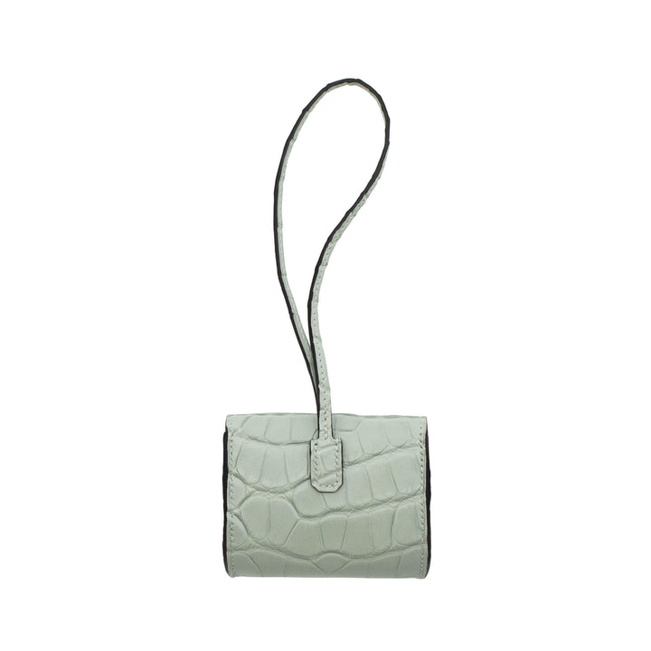 HERMES エルメス チャーム ケリー フェスティバル グリネヴェ アリゲーターマット シルバー金具 K刻印 - GINZA CELIA