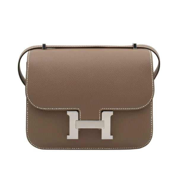 HERMES エルメス ゴルチエ期 メドール スタッズボタン ワンピース HERMES エルメス コンスタンス 19 エトゥープ エプソン シルバー金具 G