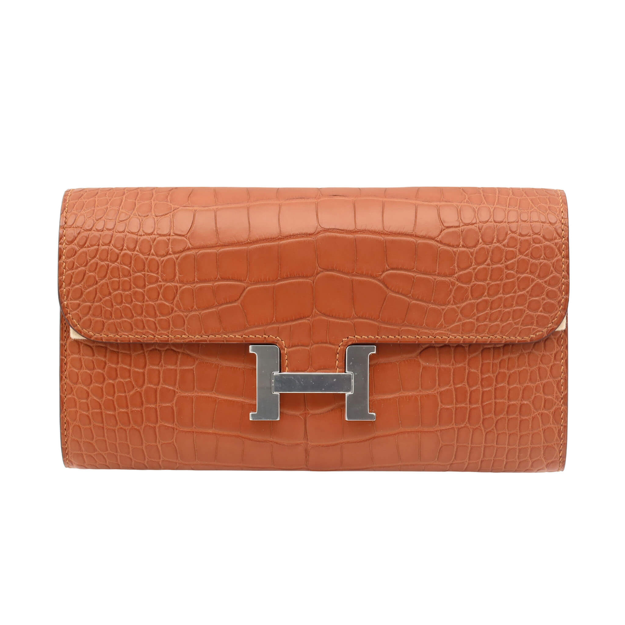 HERMES Constance To go Gold Alligator Matt Palladium Hardware K