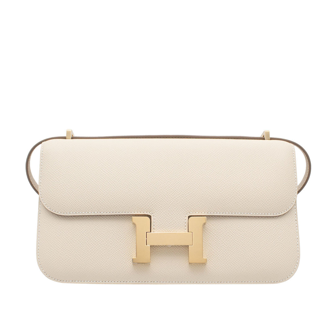 HERMES エルメス コンスタンス エラン クレ エプソン シャンパンゴールド金具 K刻印 - GINZA CELIA