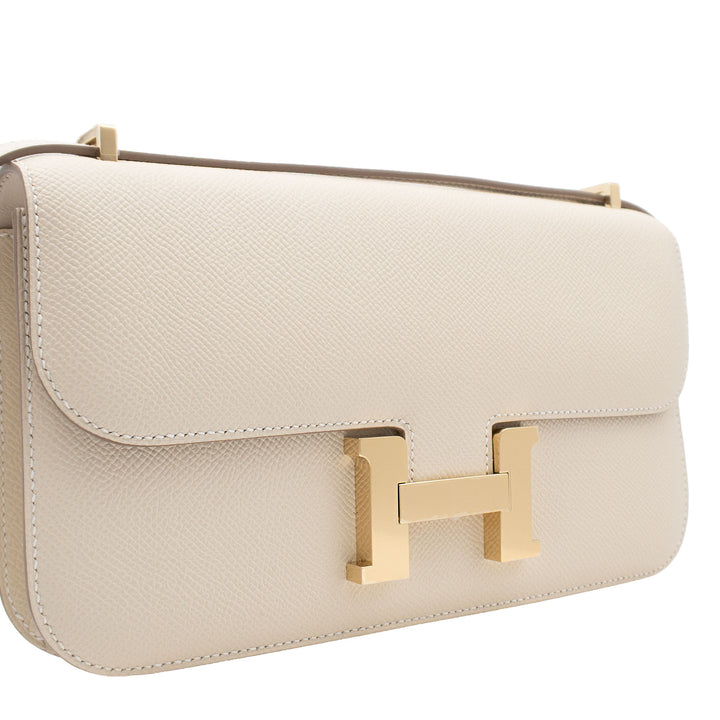 HERMES エルメス コンスタンス エラン クレ エプソン シャンパンゴールド金具 K刻印 - GINZA CELIA