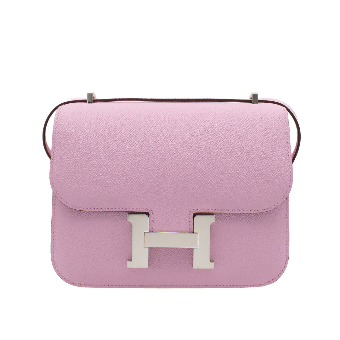 HERMES エルメス コンスタンス ミニ ミロワール モーヴシルベスト エプソン シルバー金具 K刻印