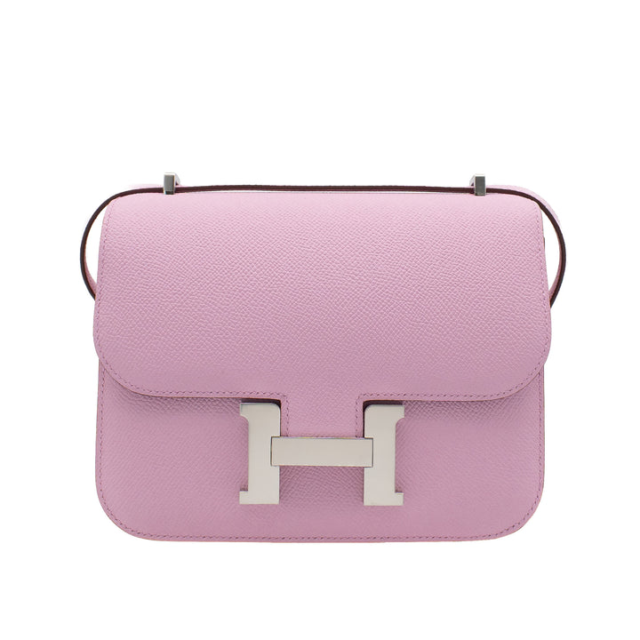 HERMES エルメス コンスタンス ミニ ミロワール モーヴシルベスト エプソン シルバー金具 K刻印