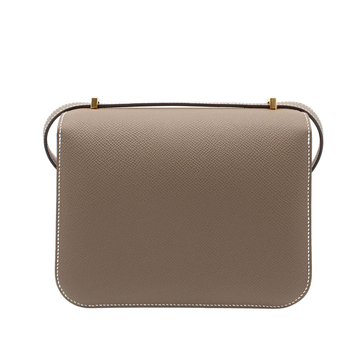 HERMES エルメス コンスタンスミニ エトゥープ エプソン ゴールド金具 G刻印 - GINZA CELIA