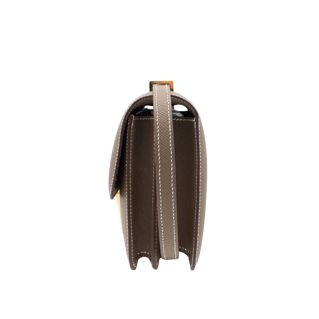 HERMES エルメス コンスタンスミニ エトゥープ エプソン ゴールド金具 G刻印 - GINZA CELIA