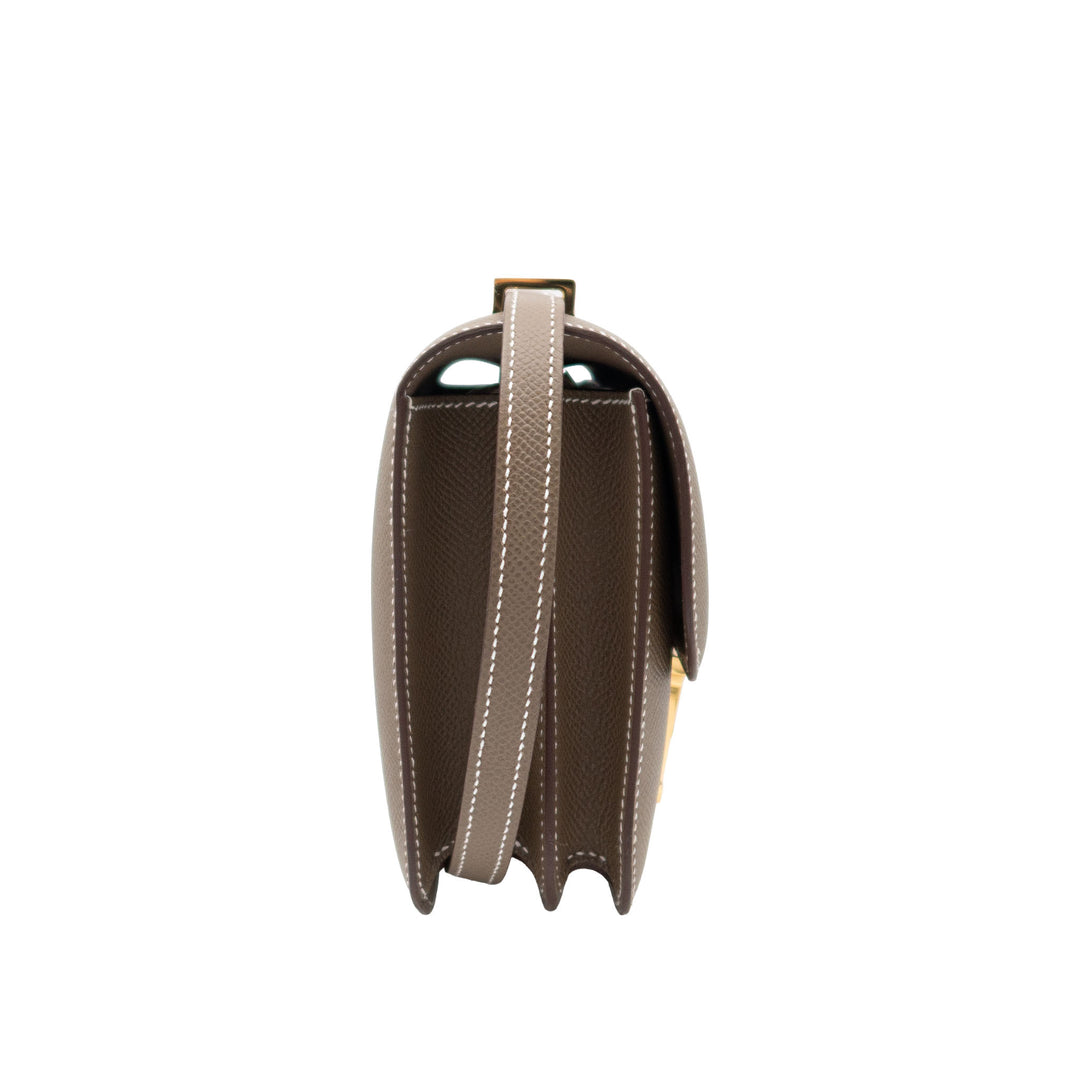 HERMES エルメス コンスタンスミニ エトゥープ エプソン ゴールド金具 G刻印 - GINZA CELIA