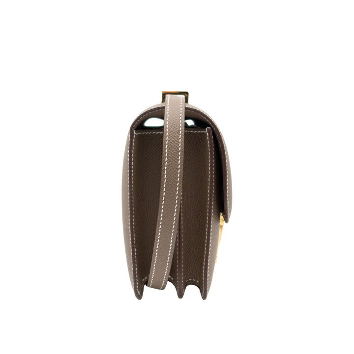 HERMES エルメス コンスタンスミニ エトゥープ エプソン ゴールド金具 G刻印 - GINZA CELIA