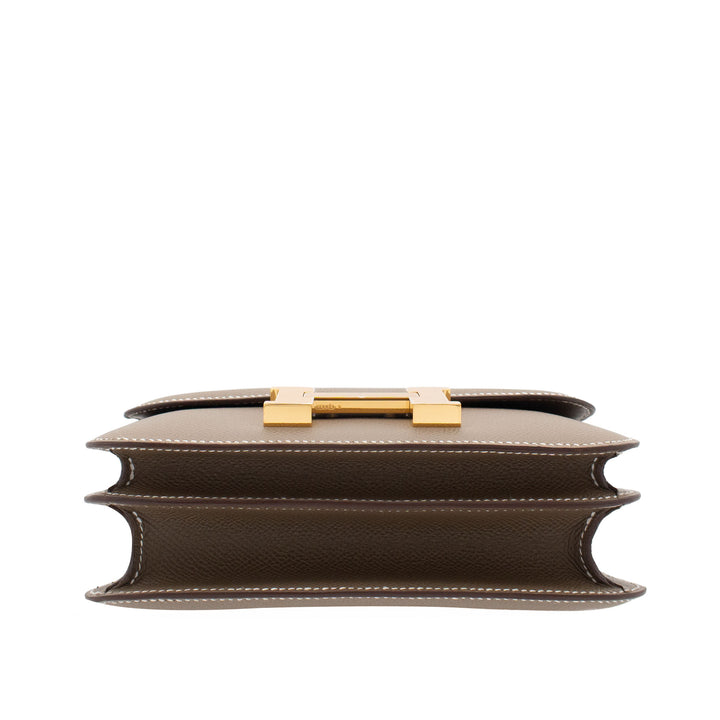 HERMES エルメス コンスタンスミニ エトゥープ エプソン ゴールド金具 G刻印 - GINZA CELIA