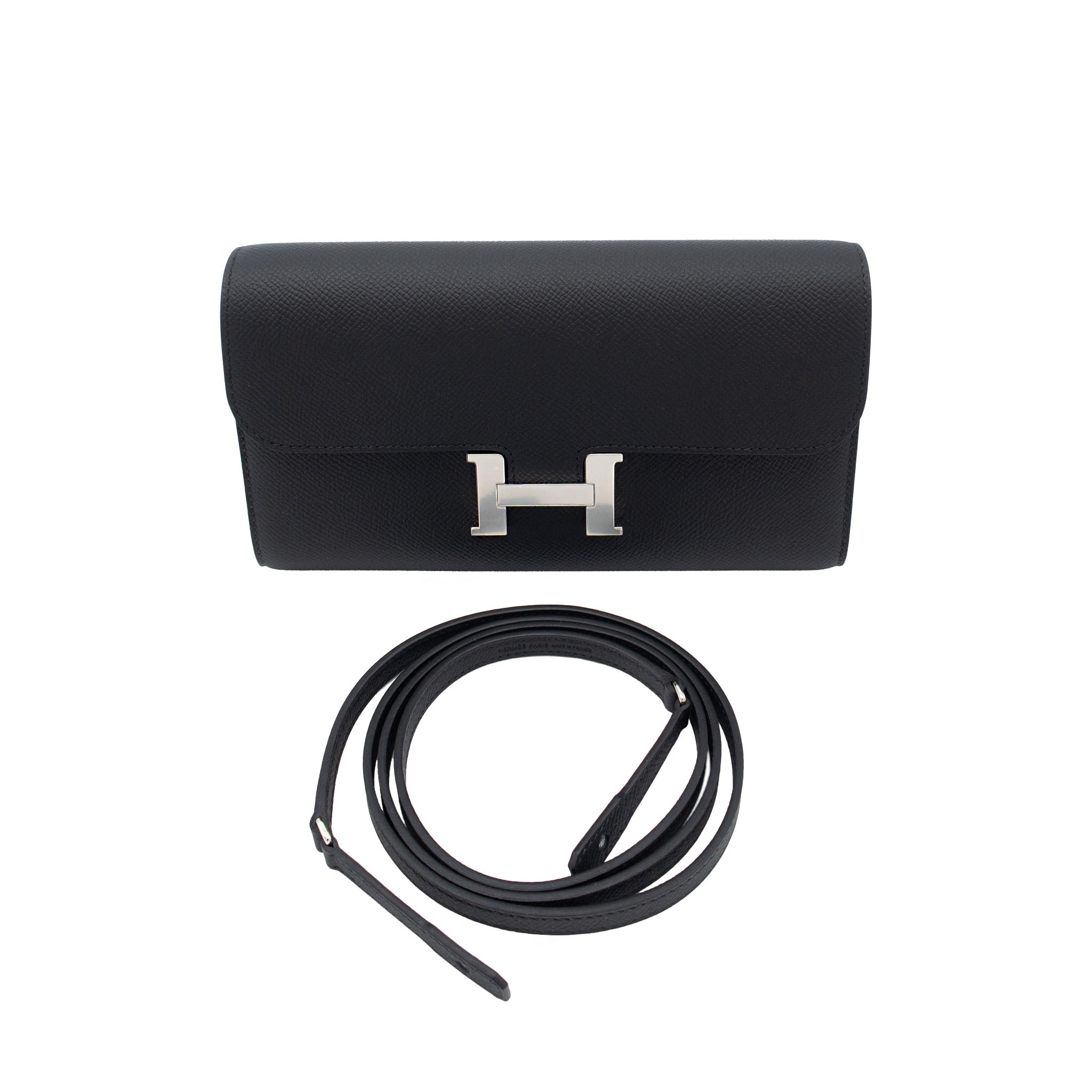 エルメス　コンスタンストゥーゴー　エプソン　ブラック　シルバー金具　K刻印 HERMES エルメス コンスタンス トゥーゴー ブラック エプソン シルバー