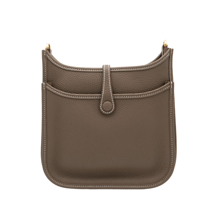 HERMÈS 愛馬仕 Evelyne 23 大象灰 TC皮 金釦 G刻