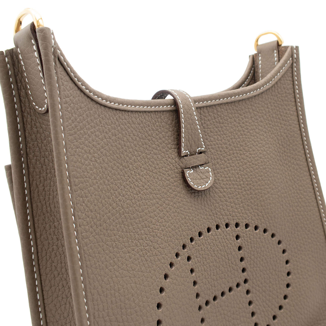 HERMES エルメス エブリン23 エトゥープ トリヨンクレマンス ゴールド金具 G刻印