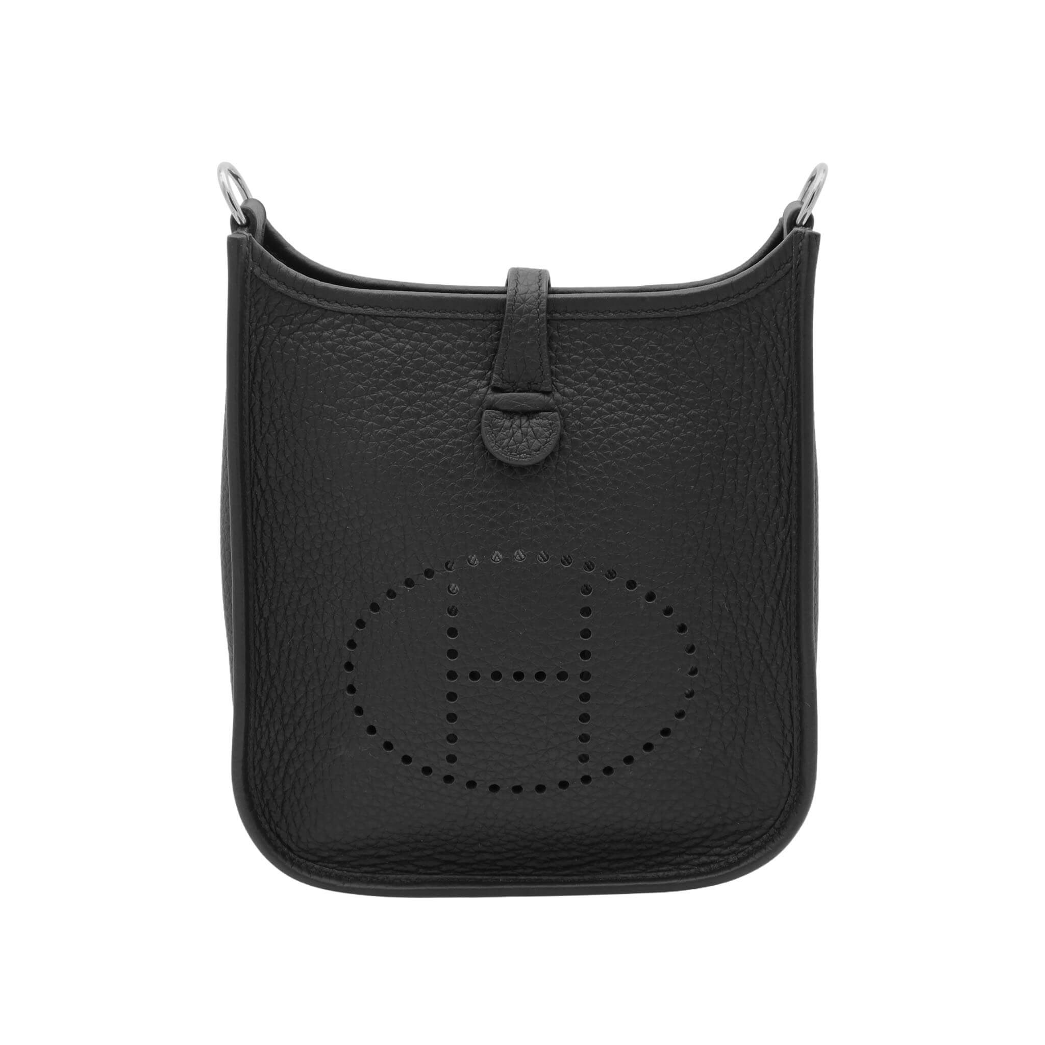 HERMES エルメス エブリン TPM ブラック トリヨンクレマンス シルバー