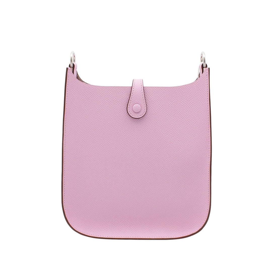 HERMÈS 愛馬仕 Evelyne TPM 外縫 錦葵紫 Epsom皮 銀釦 G刻