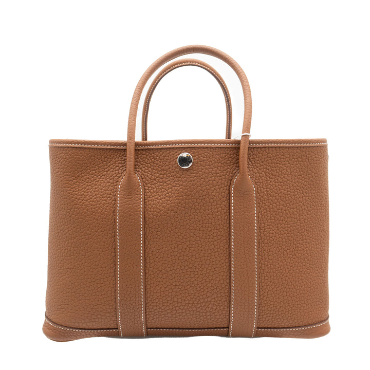 HERMÈS Garden Party TPM Gold Negonda Palladium Hardware Stamp W