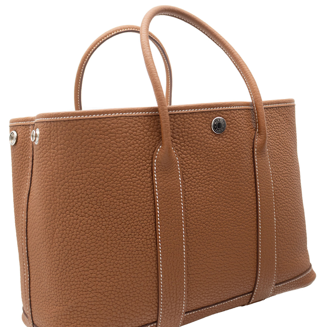 HERMÈS Garden Party TPM Gold Negonda Palladium Hardware Stamp W