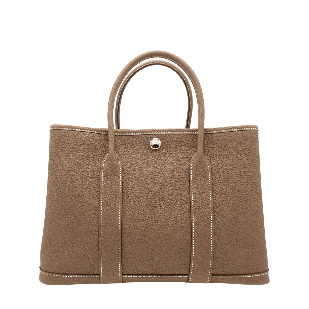 HERMES エルメス ガーデンパーティ TPM エトゥープ ネゴンダ シルバー金具 G刻印
