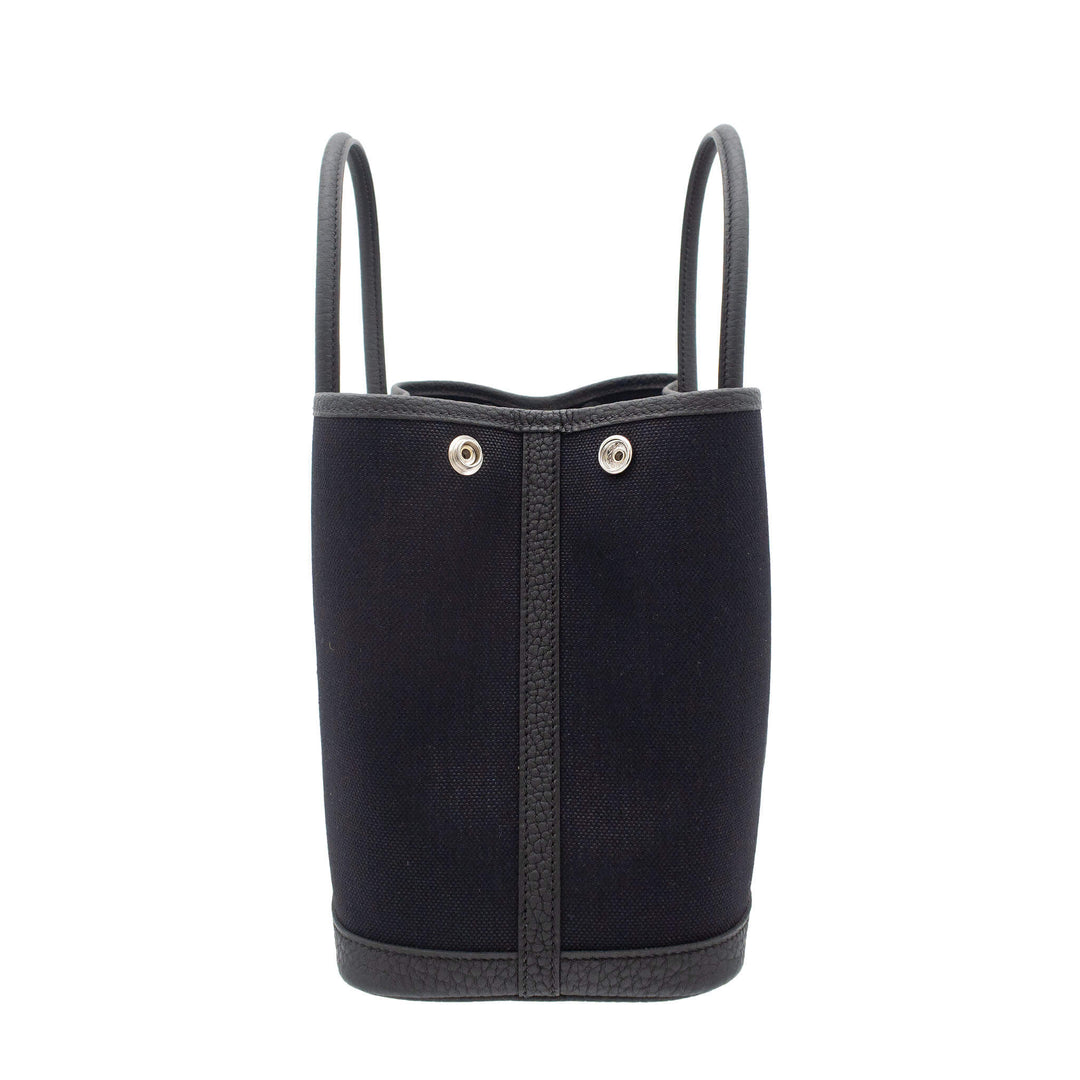 HERMES エルメス ガーデンパーティ TPM ブラック ネゴンダ/トワル シルバー金具 G刻印