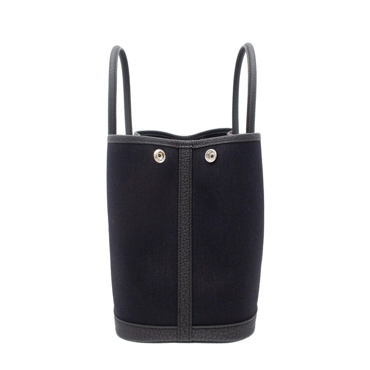 HERMES エルメス ガーデンパーティ TPM ブラック ネゴンダ/トワル シルバー金具 G刻印
