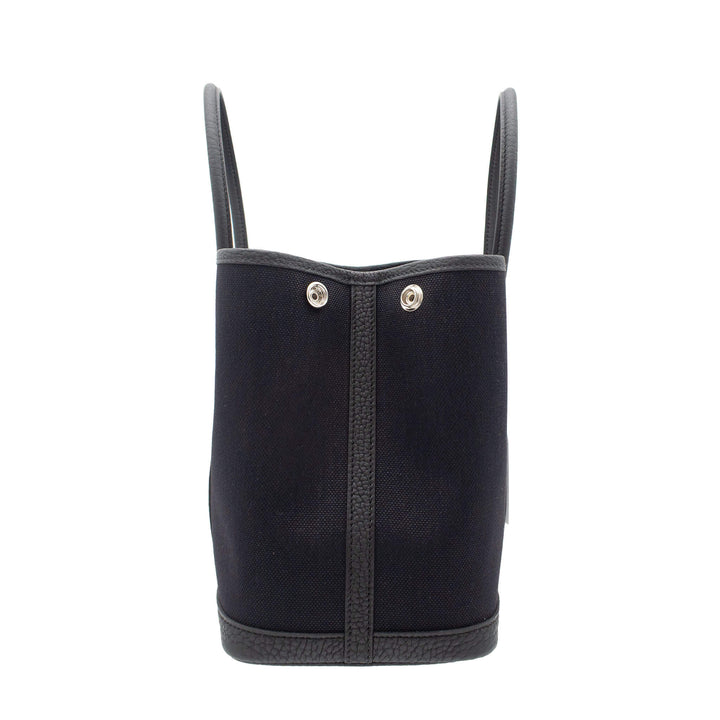 HERMES エルメス ガーデンパーティ TPM ブラック ネゴンダ/トワル シルバー金具 G刻印
