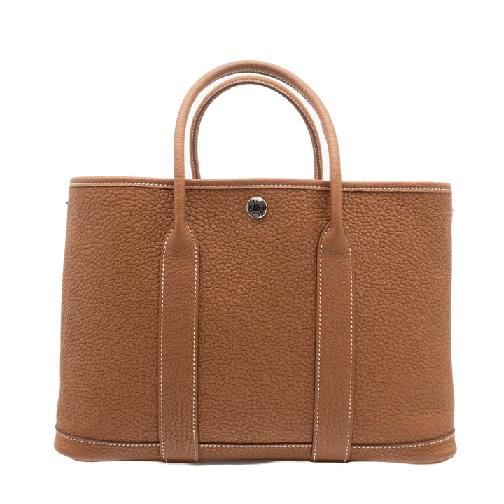 HERMES エルメス ガーデンパーティ TPM ゴールド ネゴンダ シルバー金具 W刻印 - GINZA CELIA