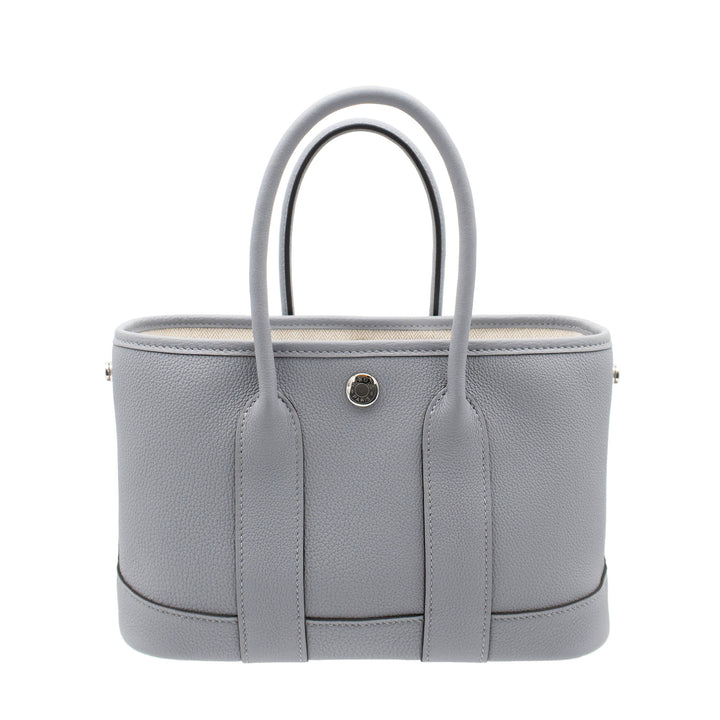 HERMES エルメス ガーデンパーティ ネオ ブルーグラシエ トゴ シルバー金具 G刻印 - GINZA CELIA