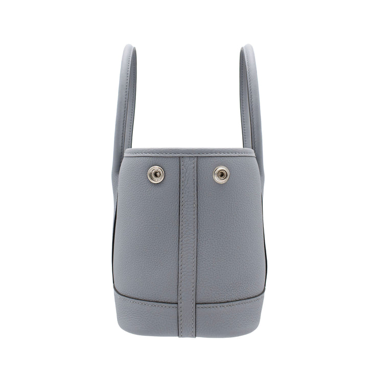 HERMES エルメス ガーデンパーティ ネオ ブルーグラシエ トゴ シルバー金具 G刻印 - GINZA CELIA