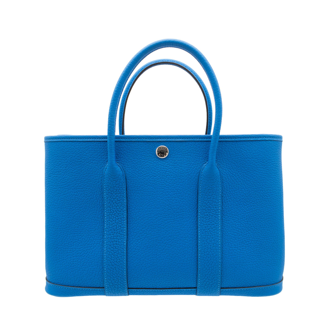 HERMES エルメス ガーデンパーティ TPM ブルーイドラ ネゴンダ シルバー金具 W刻印 - GINZA CELIA