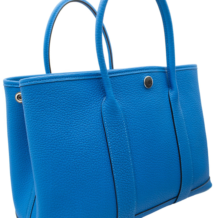 HERMES エルメス ガーデンパーティ TPM ブルーイドラ ネゴンダ シルバー金具 W刻印 - GINZA CELIA