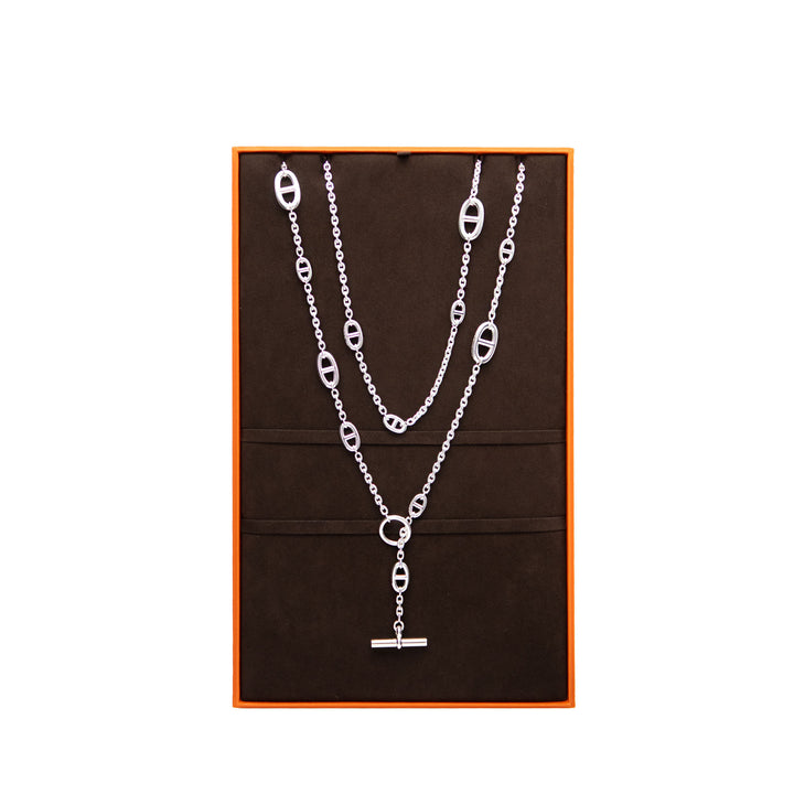 HERMÈS Kalung Farandole Silver 160cm