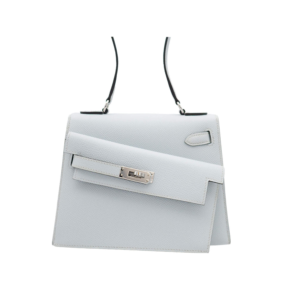 HERMES エルメス ケリー デゾルドル グリプラチナ エプソン シルバー金具 W刻印 - GINZA CELIA