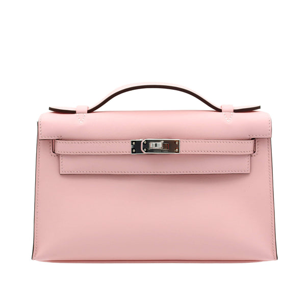 HERMES エルメス ポシェットケリー ローズサクラ スイフト シルバー