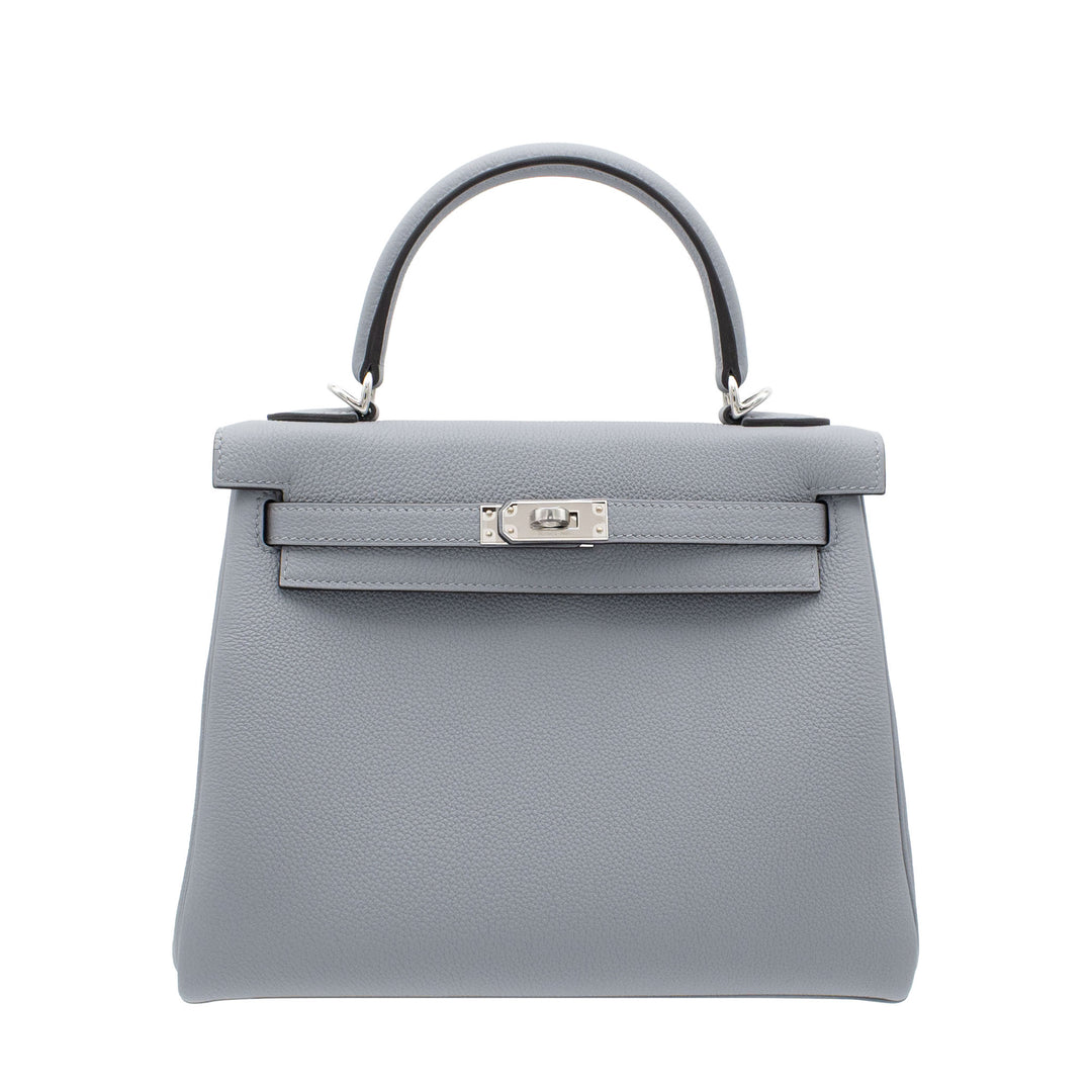 HERMES エルメス ケリー25 グリパンタン トゴ シルバー金具 G刻印 - GINZA CELIA