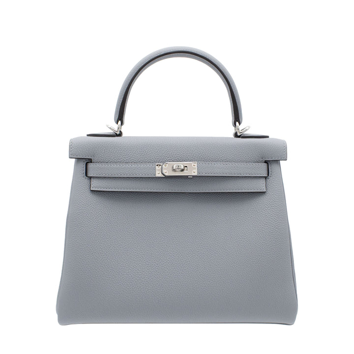HERMES エルメス ケリー25 グリパンタン トゴ シルバー金具 G刻印 - GINZA CELIA