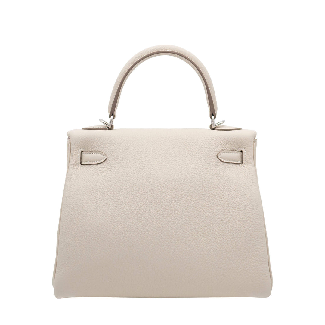HERMES エルメス ケリー25 クレ トゴ シルバー金具 G刻印 - GINZA CELIA
