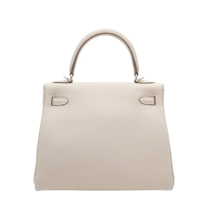 HERMES エルメス ケリー25 クレ トゴ シルバー金具 G刻印 - GINZA CELIA