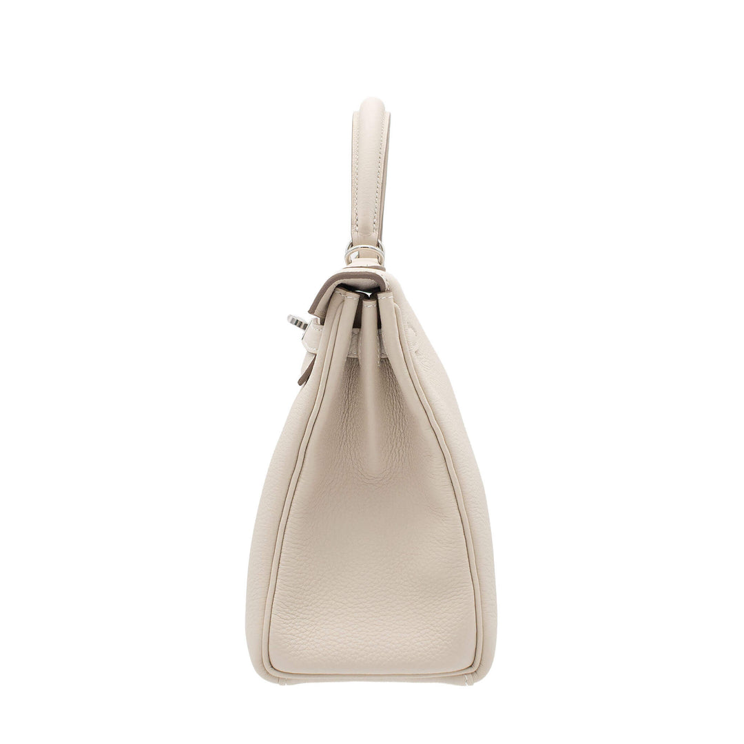 HERMES エルメス ケリー25 クレ トゴ シルバー金具 G刻印 - GINZA CELIA