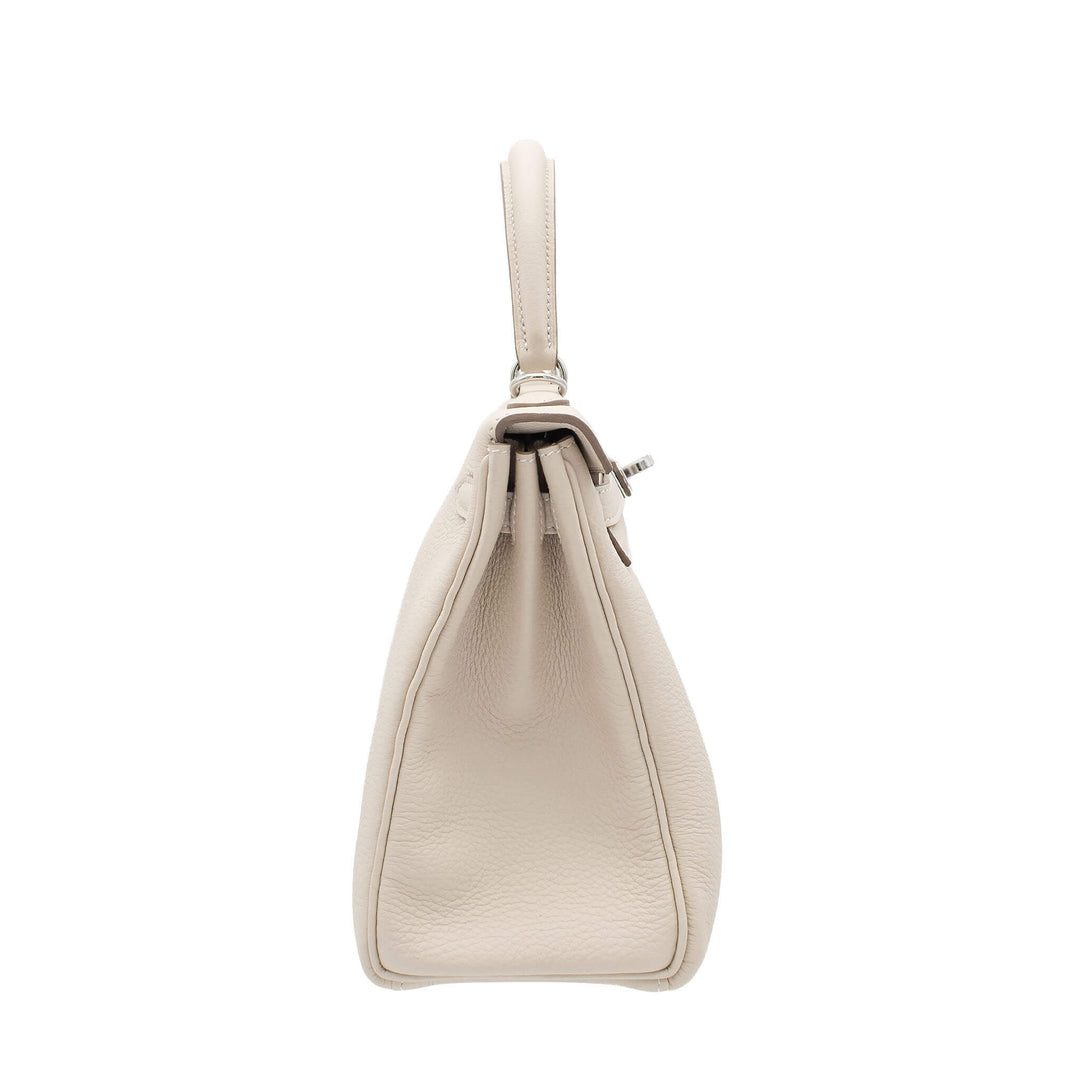 HERMES エルメス ケリー25 クレ トゴ シルバー金具 G刻印 - GINZA CELIA