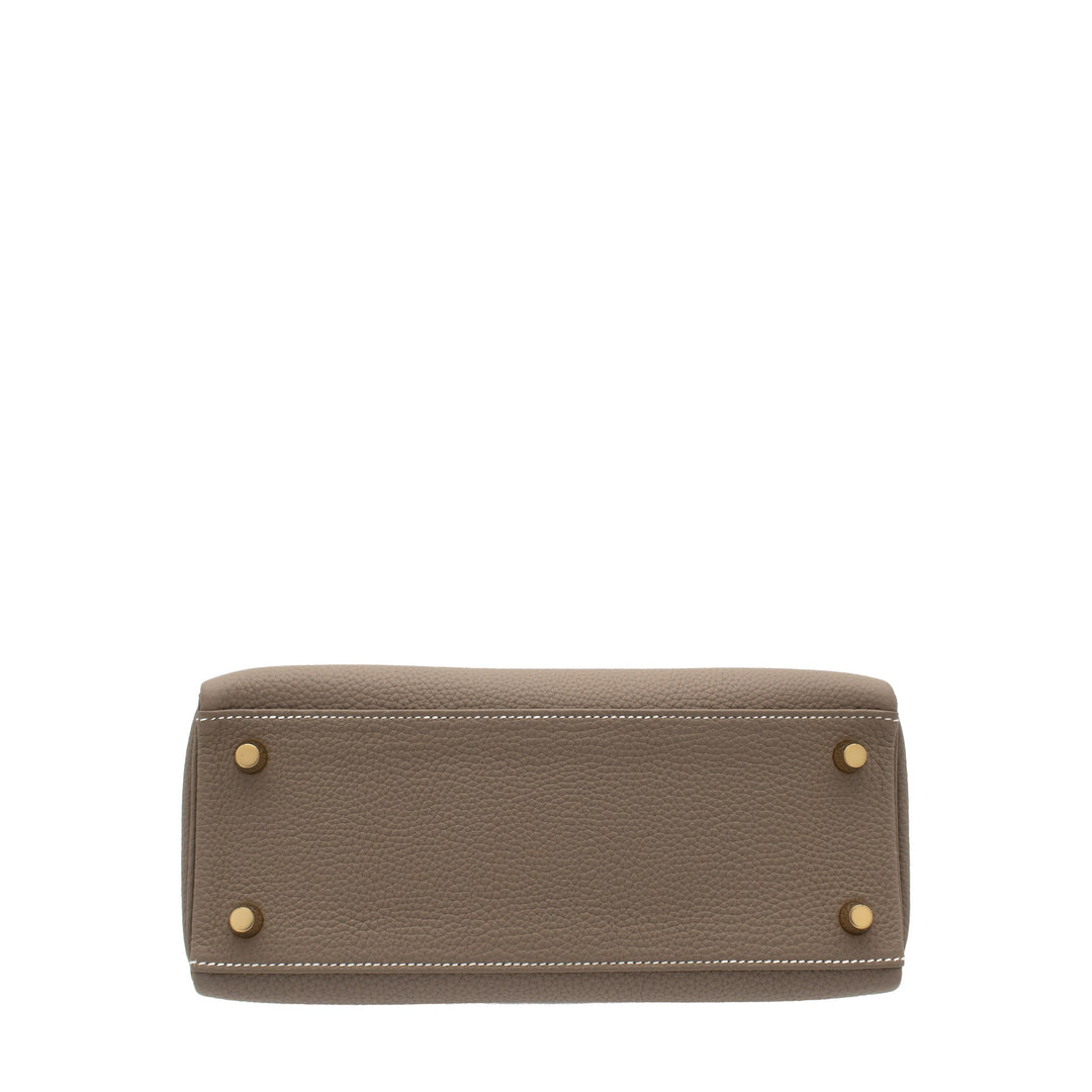 Hermès Kelly 25 Etoupe Togo Gold Hardware (GHW) Stempel K