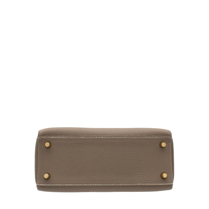 Hermès Kelly 25 Etoupe Togo Gold Hardware (GHW) Stempel K